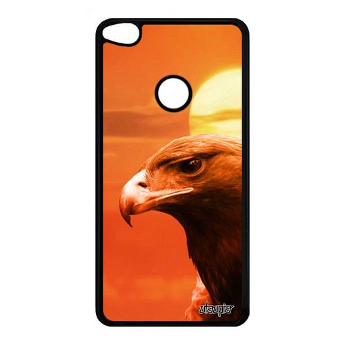 Coque Silicone Pour Huawei P8/P9 Lite 2017 Aigle Case Couché De Soleil Rapace Animaux Rigide Etui Orange Oiseau Aluminium Telephone