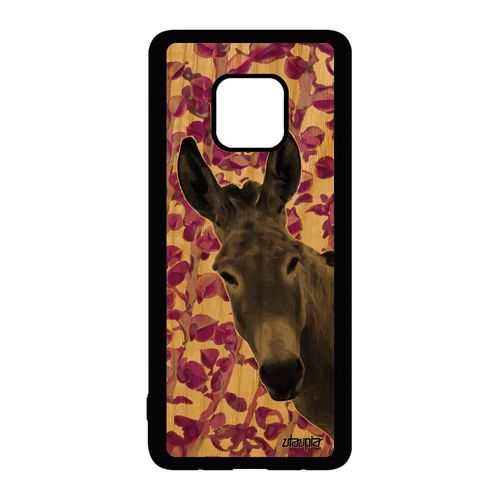 Coque En Bois Pour Huawei Mate 20 Pro Silicone Ane Souple Nature Bourrique Etui Anesse Rose Telephone 4g Plante Mule Made In France