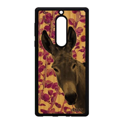 Coque Bois Antichoc Pour Nokia 5 Silicone Ane Anesse Tetu Unique 4g Plante Mule Nature Rose Telephone Animal Design Housse Animaux