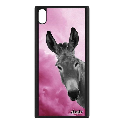 Coque Pour Sony Xperia Xa1 Ultra Silicone Ane Bourrique Rose Anesse Nuage Mule Cover Animaux 4g Ciel Aluminium Design Etui Tetu Case