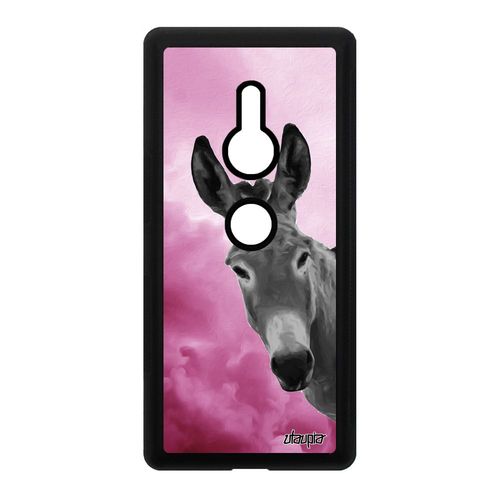 Coque Pour Sony Xperia Xz2 Silicone Ane Animaux Tetu Rose Nuage Antichoc Personnalisé Telephone Anesse Bumper Design Etui Animal De