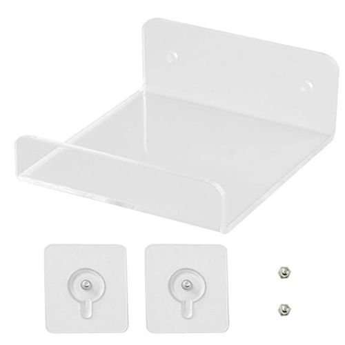 Petite Étagère Murale Flottante avec Caméra de Sécurité Transparente, Adhésive, T1