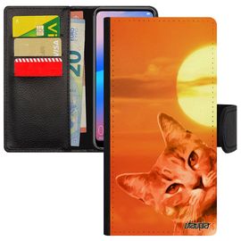 Coque Honor 8a Rabat Chat Orange Antichoc Smartphone Couché De Soleil Design Ciel De Protection Lol Cat Felin Cover Telephone Matou