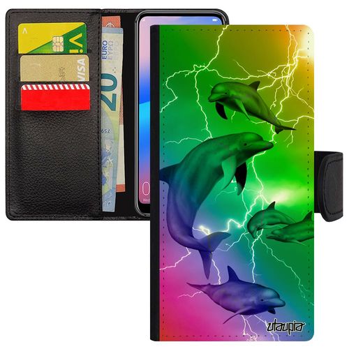 Coque Pour Honor 7a Dauphin Animaux Mer Jaune Marin Design Portable De Protection Smartphone Ocean Eclair Marsouin Multicolore En