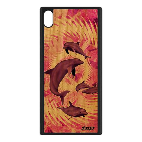 Coque Silicone Sony Xperia Xa1 Ultra Bois Dauphin Pas Cher Telephone Antichoc Mandala Mer Design 4g Portable Rose Ocean Animal Marin
