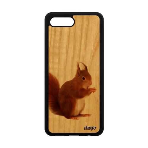 Coque Pour Honor 10 Bois Silicone Ecureuil Marron Mignon Animal Portable Telephone Animaux Motif Smartphone Antichoc Design Foret De