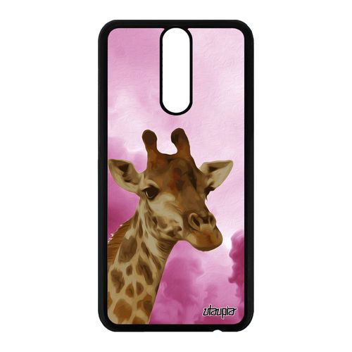 Coque En Silicone Pour Huawei Mate 10 Lite Girafe Nuage Afrique Telephone Animal Rose Ciel Cover Tacheté 4g Savane De Protection