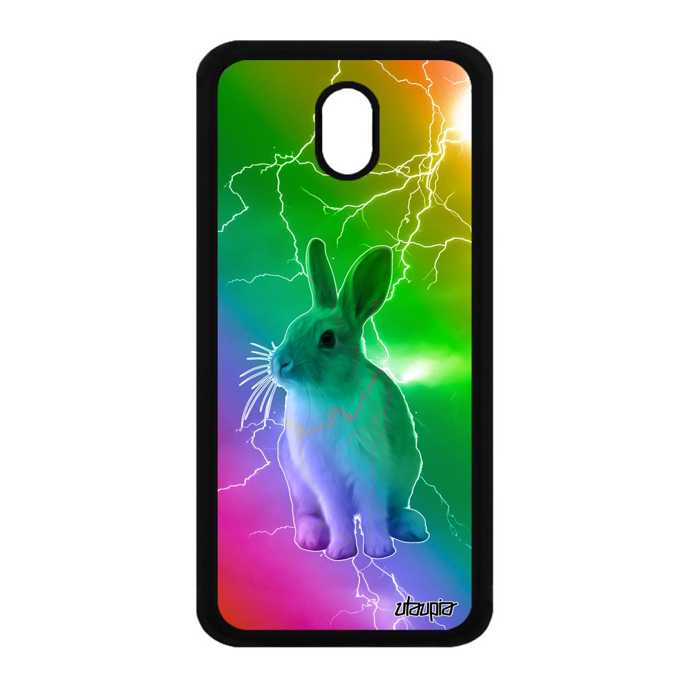 Coque Lapin Pour J3 2017 Silicone Telephone Arc En Ciel Nain Etui Animaux Case Animal Smartphone Vert Lapine Eclair Samsung Galaxy