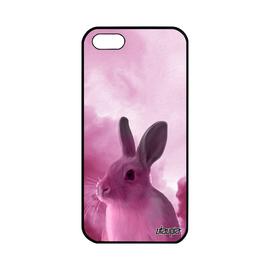 Coque Apple Iphone 5 5s Se En Silicone Lapin Lapine Housse Design De Paques Animal Portable Nuage Mignon Ciel Rose Animaux Belier