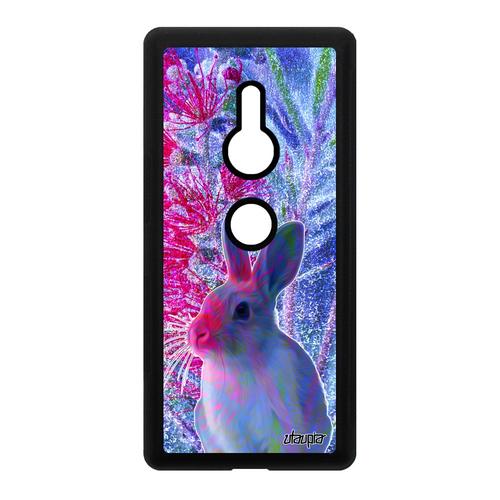 Coque Pour Sony Xperia Xz2 En Silicone Lapin Design Animaux Lièvre Nature Animal Lapine Housse Fleurs Dessin De Protection Nain Bleu