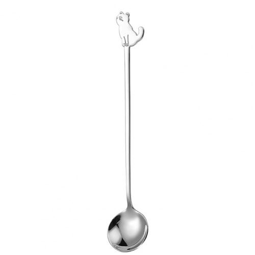 Cuillère À Café De Cuisine Chic Sans Bpa, Fourchette À Dessert, Manche Long, Cuillère En Acier Inoxydable, Ustensiles De Cuisine