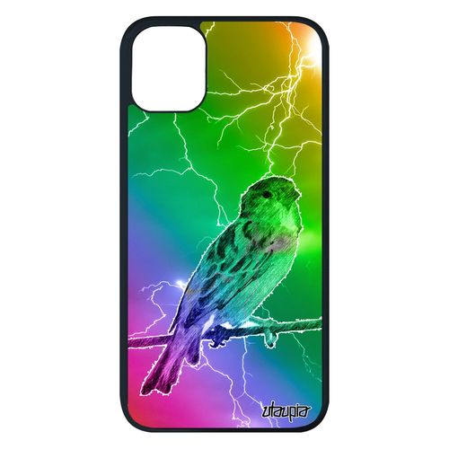 Coque Pour Iphone 11 Pro Max Silicone Oiseau Multicolore Arc En Ciel Smartphone Vert Animal Animaux Nature De Protection