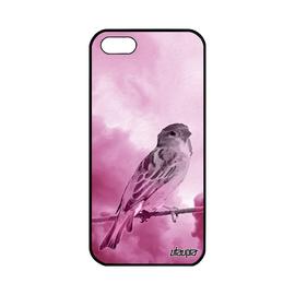 Coque En Silicone Iphone 5 5s Se Oiseau Moineau Design Petit Rose Ciel Animaux Smartphone Nuage Animal Housse De Protection Apple