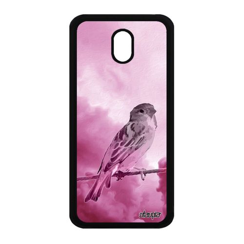 Coque Galaxy J3 2017 Silicone Oiseau Etui Rose De Protection Ciel Unique Nuage Animaux Animal Moineau 4g Tpu Design Nature Samsung