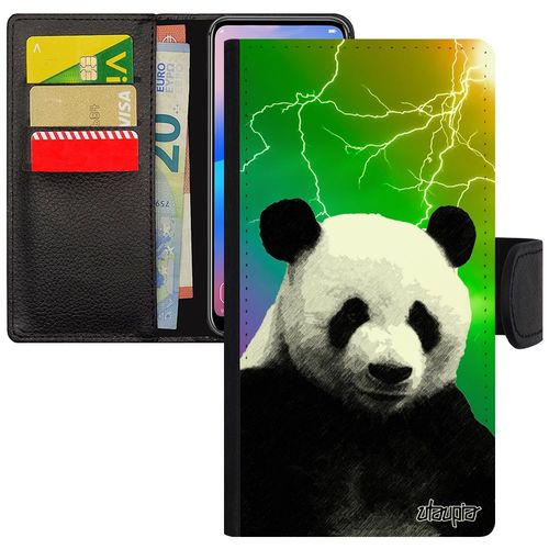 Coque Pour Iphone 11 Pro Max Portefeuille Panda Arc En Ciel Animaux Geant Dessin Personnalisé Animal Design Ecolo Leather Vert