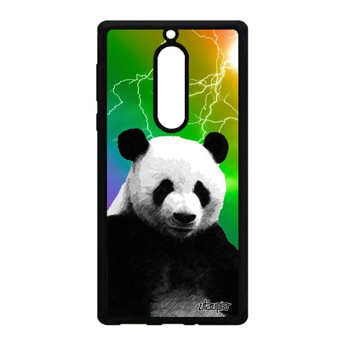 Coque Silicone Pour Nokia 5 Panda Geant Vert Animal Cover Ecolo Arc En Ciel Ecologie Design Chine Multicolore Eclair De Protection