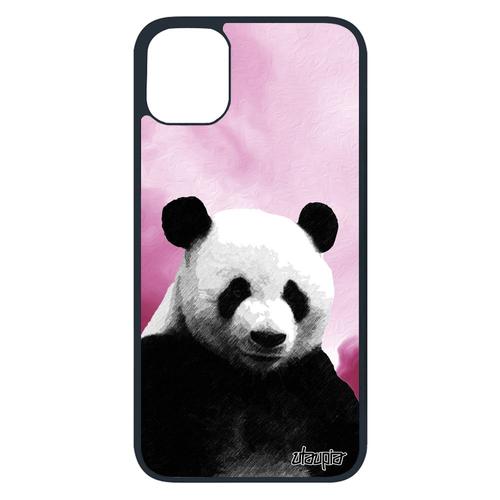 Coque En Silicone Pour Iphone 11 Pro Panda Etui Ours Nuage Personnalisé Rose Animal Ciel Ecologie Geant De Protection Animaux