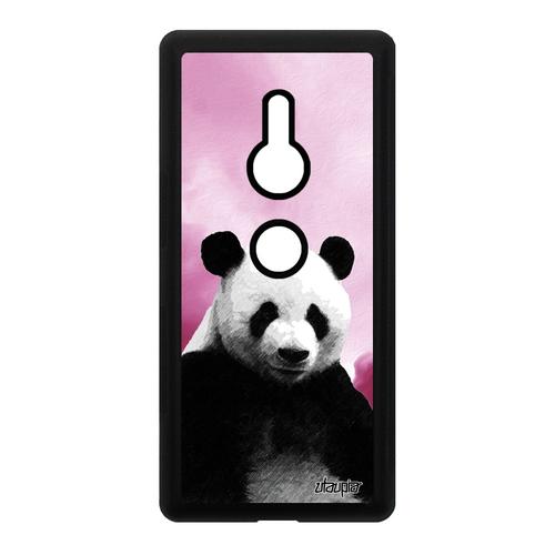 Coque Antichoc Pour Sony Xperia Xz2 Silicone Panda Ecolo Rigide Geant Ours Nuage Telephone Ecologie Rose Ciel Design Case Animal De