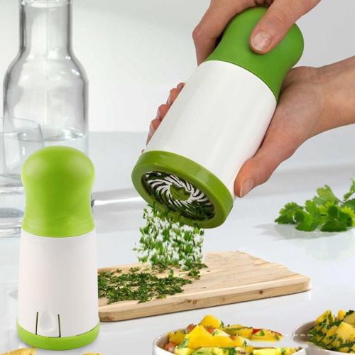 Râpe À Épices En Acier Inoxydable, Râpe Facile, Râpe À Chili, Double Lame, Gadget De Cuisine Cool, Gar1995coriander, Belle Spinner, 1 Pièce