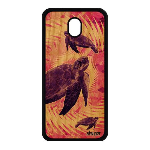 Coque Bois Pour Galaxy J7 2017 Pro Silicone Tortue Telephone Tpu Design Reptile Luth Rose Case Animal Ocean Texture Animaux Samsung
