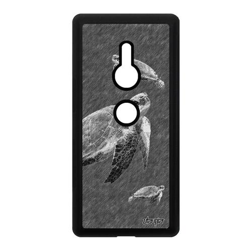 Coque Silicone Pour Sony Xperia Xz2 Tortue Marine Gris Antichoc Telephone Dessin Metal Animal Ocean Geante 4g Effet Made In France