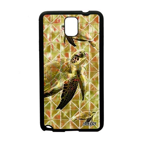 Coque Silicone Pour Samsung Galaxy Note 3 Tortue Animaux Geometrie Etui Sam. Ocean Pas Cher Reptile Geante Case Vert Design Marine