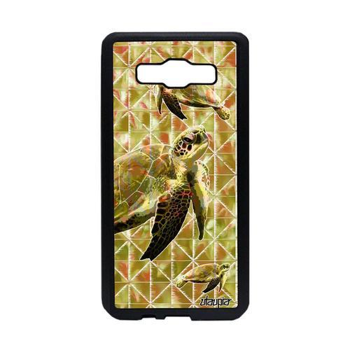 Coque Samsung A5 2015 En Silicone Tortue Portable Design Sam. Sm-A500fu Animal Marine Graphique Noir Vert Ocean Geometrie 4g Galaxy