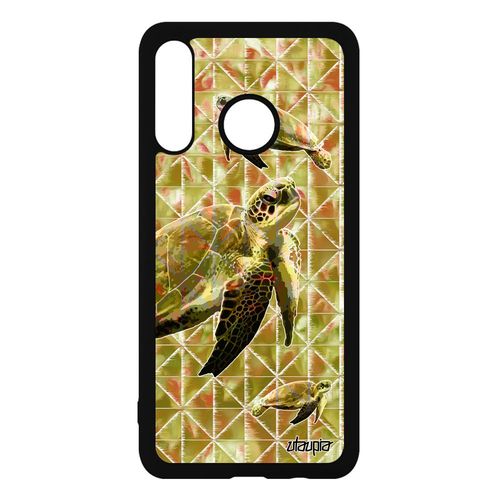 Coque Silicone Tortue Pour Huawei P30 Lite Personnalisé Design Aluminium Sam. Graphique Geometrie De Protection Animaux Vert Reptile