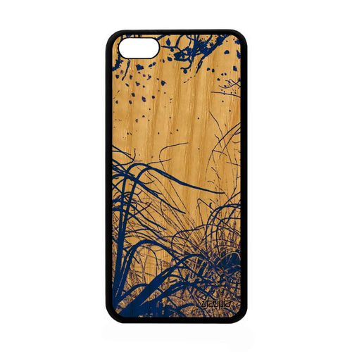 Coque Apple Iphone 5c Bois Silicone Fonds Marins Mer Housse Bumper Océan Etui Algues 4g Telephone Plongée Bleu Plantes Marines De