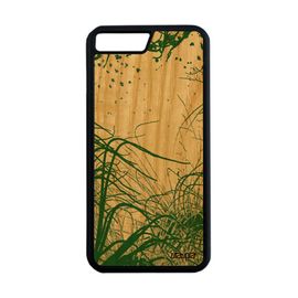 Coque Silicone Iphone 8+ Plus En Bois Fonds Marins Smartphone Telephone Vert De Protection Plantes Marines Nature Plongée Mer