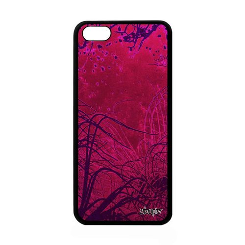 Coque Silicone Apple Iphone 5c Fonds Marins Rigide Rose Alu Nature Cover Plantes Marines Algues Etui Océan Plongée De Protection Mer