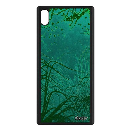 Coque Sony Xperia Xa1 Ultra Silicone Fonds Marins Océan Plantes Marines Vert Portable Case Nature Rigide Algues Mer Made In France