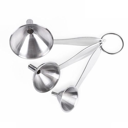 Entonnoirs À Petite Bouche En Acier Inoxydable, D'extraction À Vin De Bar, Mini Entonnoir Pour Le Remplissage, Outils De Cuisine Hi À Bouche Étroite, 3 Pièces Par Ensemble