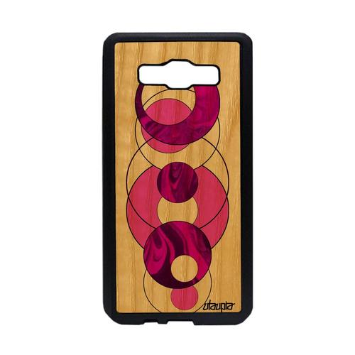 Coque Bois Silicone Marbre Pour A5 2015 Pierre Design Bumper Coloré Motif Artisanat Geometrie Antichoc Case Rond 2015 Samsung Galaxy