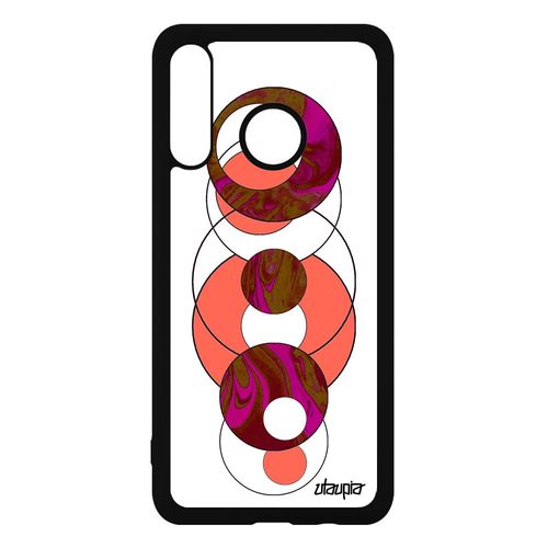 Coque Silicone De Protection Huawei P30 Lite Marbre Coloré Texture Pas Cher 4g Design Matiere Housse Original Motif Telephone Rose
