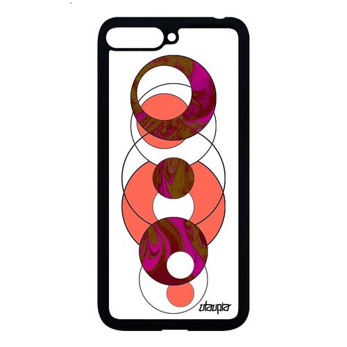 Coque Pour Huawei Y6 2018 En Silicone Marbre Motif Case Housse Granite Telephone Cover Original Forme Texture 4g Rose Matiere Design