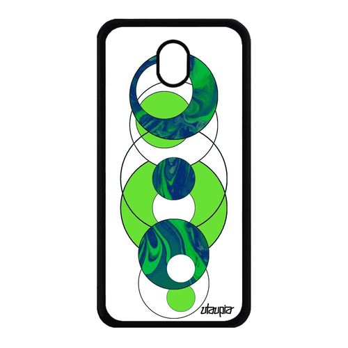 Coque Antichoc Galaxy J7 2017 Pro Silicone Marbre Design Vert Geometrie Granite Rond Motif Portable Mobile Jolie Matiere De Samsung