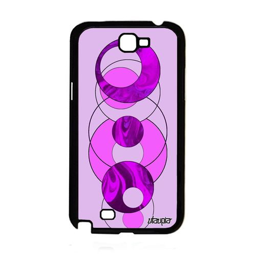 Coque Galaxy Note 2 En Silicone Marbre Original Geometrie Design Rond Rose Dessin Coloré Housse Texture Personnalisé Motif Samsung