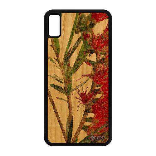 Coque Bois Fleurs Iphone Xs Max Silicone Texture Fond Vert Nature Florale Artisanat Design Pas Cher Rigide Plante Exotique De