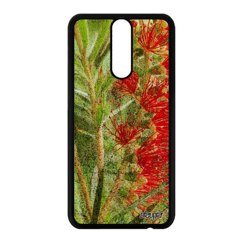 Coque Fleurs Pour Huawei Mate 10 Lite En Silicone Design Housse Florale Fond Metal Original Texture Case Nature Vert Plante Exotique