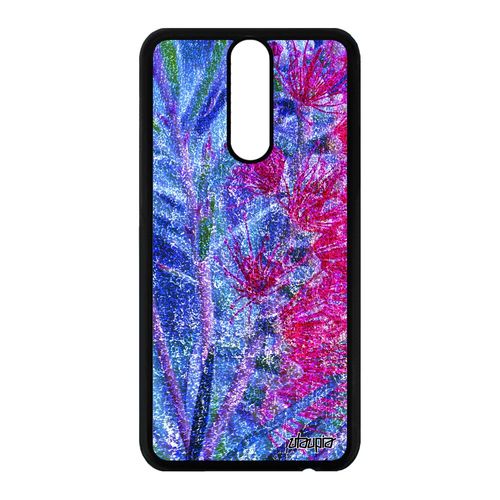 Coque Huawei Mate 10 Lite Silicone Fleurs Nature Jolie Plante Exotique 4g Case De Protection Effet Unique Fond Florale Design Rose