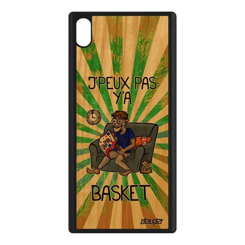 Coque Sony Xperia Xa1 Ultra Bois Silicone J'peux Pas Y'a Basket Nba Cover Texte Portable Comique Rigide Je Dessin Jpeux Humour Vert