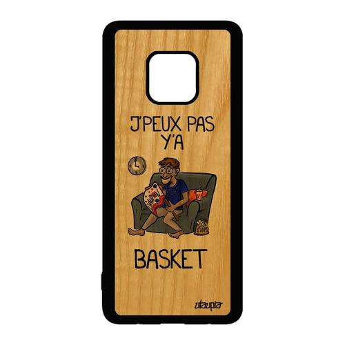 Coque En Bois Huawei Mate 20 Pro Silicone J'peux Pas Y'a Basketball Telephone Supporter Je Basket Bande Dessinée Jpeux Etui Gris Nba