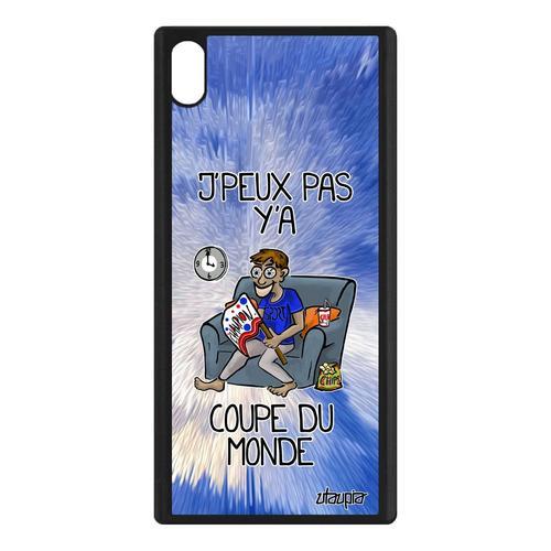 Coque Sony Xperia Xa1 Ultra En Silicone J'peux Pas Y'a Coupe Du Monde Bleu Je Texte Basketball Supporter Telephone Drole Sport Tpu