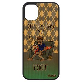 Coque Silicone Iphone 11 Bois J'peux Pas Y'a Foot Jpeux Football Je Violet Humoristique Bd Etui Humour Drole Supporter De