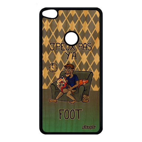 Coque Huawei P9/P8 Lite 2017 Bois Silicone J'peux Pas Y'a Foot Je Humoristique Drole 4g Jpeux Football Motif Humour Violet Telephone