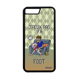 Coque J'peux Pas Y'a Football Pour Iphone 7+ Plus Silicone Texte 128 Go Aluminium Humour Vert Smartphone Comique Antichoc Je