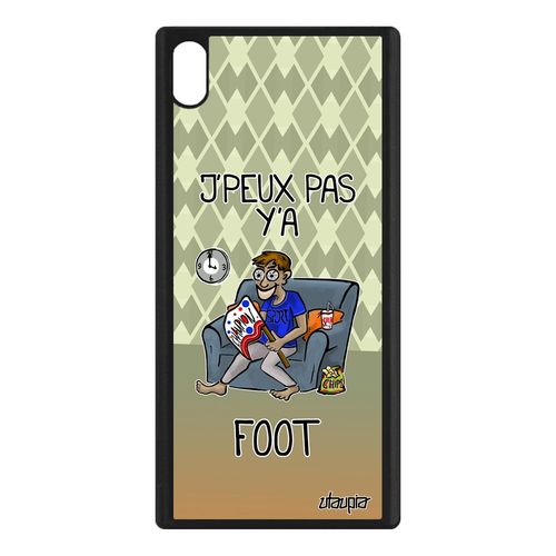 Coque Silicone Sony Xperia Xa1 Ultra J'peux Pas Y'a Football Bd Foot Drole Bumper Jpeux Vert Antichoc Comique Texte Personnalisé Je