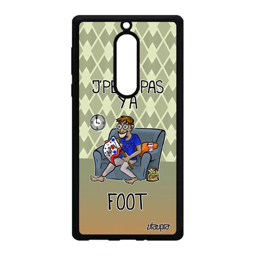 Coque Nokia 5 En Silicone J'peux Pas Y'a Football Je Bd Humour Unique Foot Personnalisé Etui Comique Vert Texte Jpeux Drole Antichoc