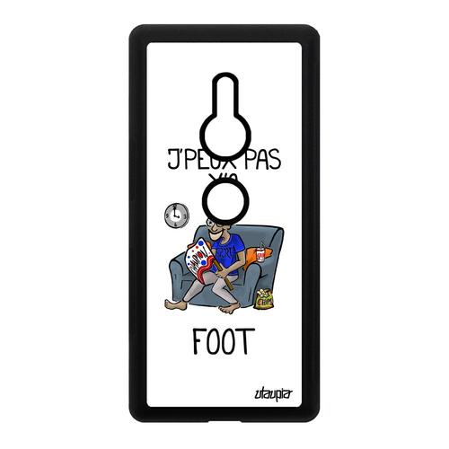 Coque Pour Sony Xperia Xz2 Silicone J'peux Pas Y'a Foot Je Texte Humour Jpeux Blanc Football Bande Dessinée Mobile Supporter Housse